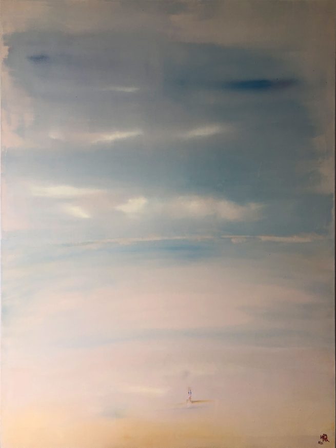 Freiheit Meer Wolken Acryl Kunst