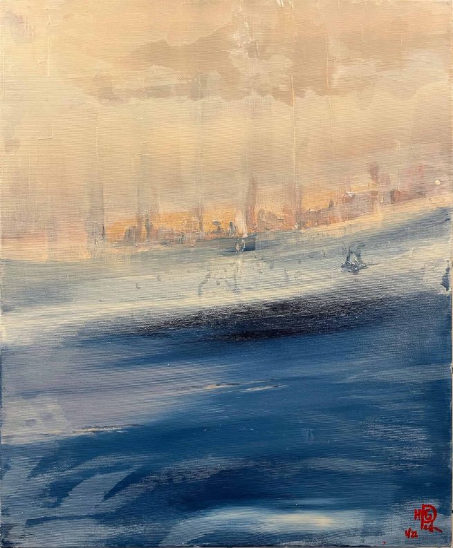 Welle Kunst Acryl Malerei